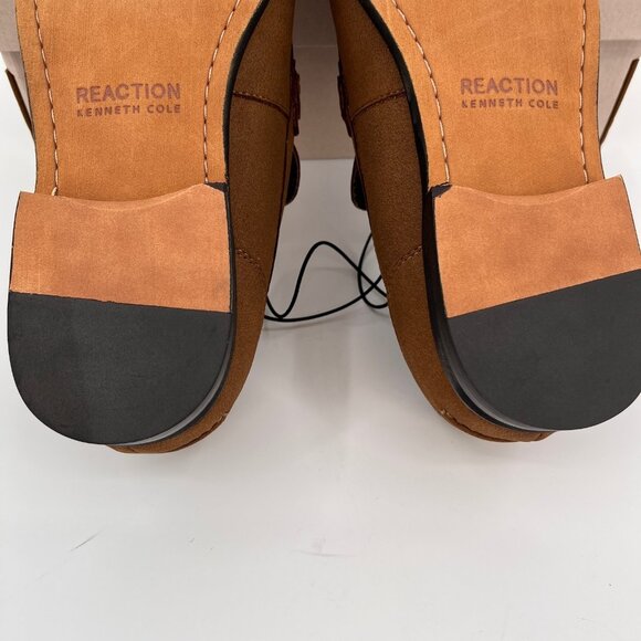 Kenneth Cole Reaction Crespo 2.0 Belt Loafer Size 11.5M Dark Taupe Suede‑Look main image 8